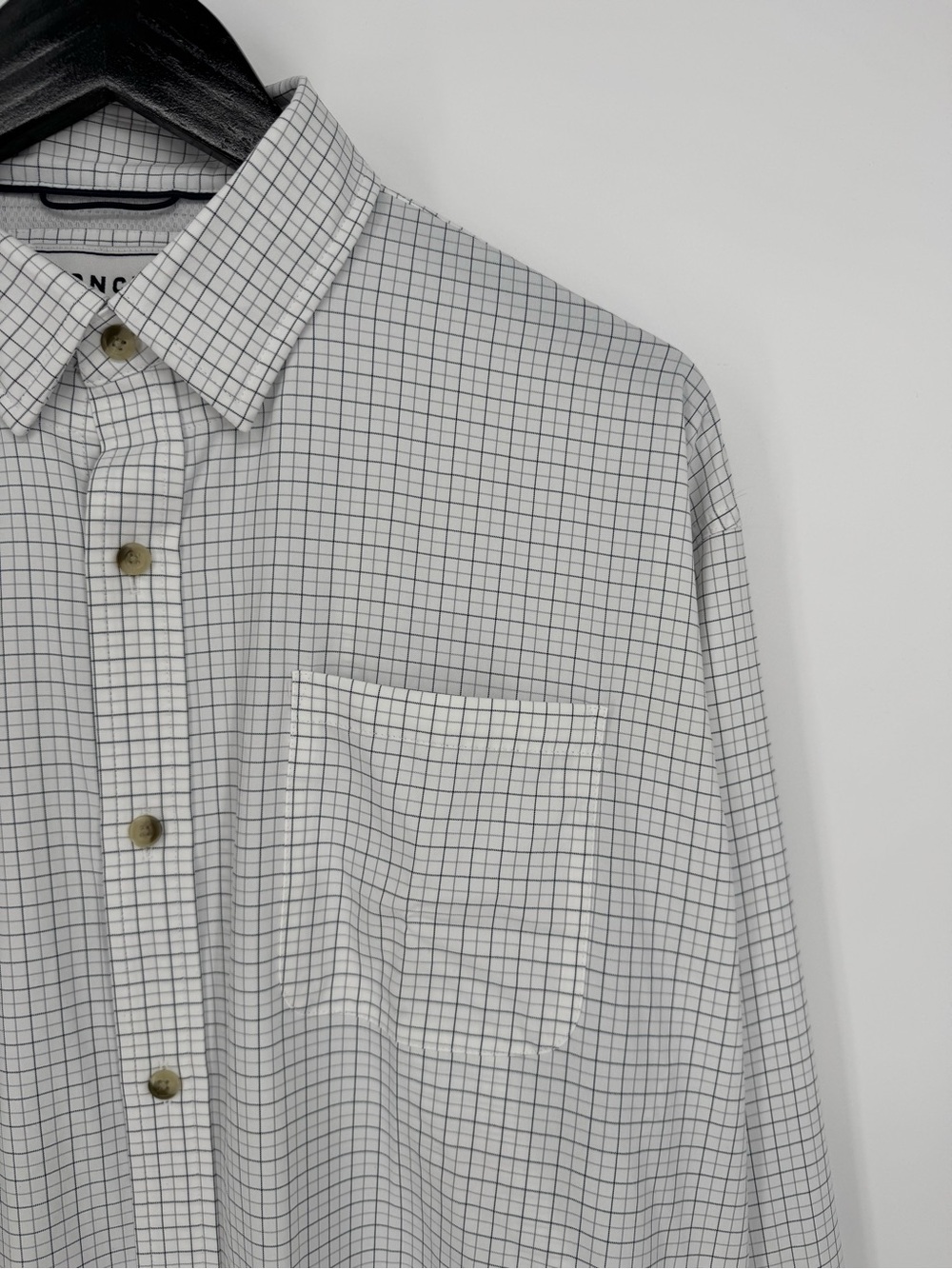 Poncho The Palmetto Long Sleeve Shirt Double Blue Check Plaid Large Ultra-Lite - Picture 5 of 13